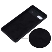 Google Pixel 6a Liquid Silikone Cover - Sort