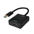 LogiLink UA0233 USB 3.0 til HDMI-skærmadapter - 1920 x 1080 - Sort