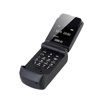 Long-CZ J9 Mini Fliptelefon - GSM, Bluetooth - Sort
