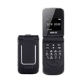 Long-CZ J9 Mini Fliptelefon - GSM, Bluetooth - Sort