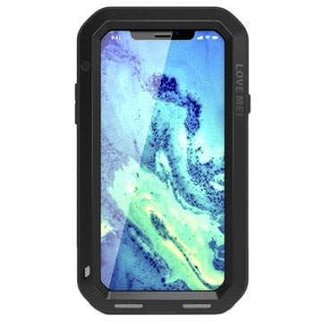 Love Mei Powerful iPhone X / iPhone XS Stødabsorberende Cover - Sort