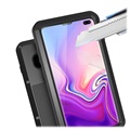 Love Mei Powerful Samsung Galaxy S10+ Hybrid Cover - Gul