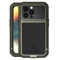 Love Mei Powerful iPhone 14 Pro Hybrid Cover - Grøn