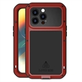 Love Mei Powerful iPhone 14 Pro Hybrid Cover - Rød