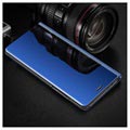 Luksus Mirror View Samsung Galaxy S9+ Flip Cover - Blå
