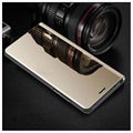 Luksus Series Mirror View iPhone 7 Plus / 8 Plus Flip Cover - Guld