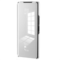 Luksus Mirror View Samsung Galaxy Z Fold2 5G Flip Cover - Sølv