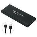 M.2 SSD-harddiskholder med USB 3.0 - Sort