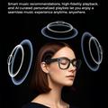 M01S AI Smarte briller med realtidsoversættelse og HD-kamera - sort