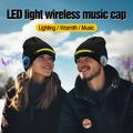 M1-BTD3 LED-hue med Bluetooth-højttalere - hvidt lys - sort