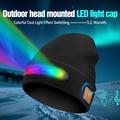 M1-BTD4 LED Beanie Hue med Bluetooth 5.4 og stereohøjttalere