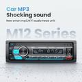M12 AI Smart MP3-afspiller til bilen med FM-radio - Sort