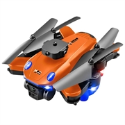 M2S foldbar drone med dobbeltkamera og optisk flow-positionering - orange