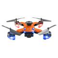 M2S foldbar drone med dobbeltkamera og optisk flow-positionering - orange