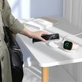 M40 2-i-1 magnetisk trådløs oplader til iPhone, Apple Watch, AirPods - 25W/5W - Hvid