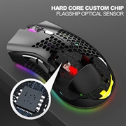 M600 trådløs mus - 7 knapper og LED-lys - sort