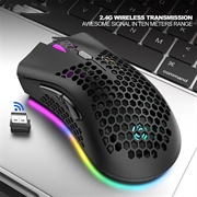 M600 trådløs mus - 7 knapper og LED-lys - sort