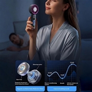M814 sammenklappelig TEC-køleventilator med dynamisk display - 3000mAh - mørkegrå / lilla