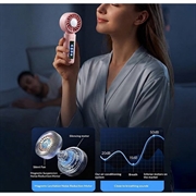 M814 Sammenklappelig TEC-køleventilator med dynamisk display - 3000mAh - lyserød