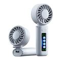 M814 sammenklappelig TEC-køleventilator med dynamisk display - 3000mAh - hvid