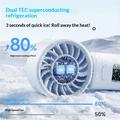 M814 sammenklappelig TEC-køleventilator med dynamisk display - 3000mAh - hvid