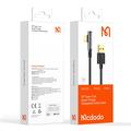 MCDODO CA-3380 MDD 1,2 m USB-A til Type-C 90-graders albue datakabel 6A hurtig opladning gennemsigtig ledning