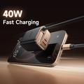 Mcdodo CH-4281 40W GaN-hurtigoplader med 65cm udtrækkeligt USB-C-kabel og USB-C-, USB-A-porte - Ørkenguld