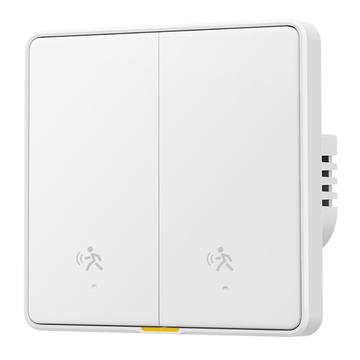 MG-KG126 Zigbee Radar Smart Switch / Menneskelig Sensor Vægkontakt - 2 Gang, 1 Vej