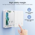 MG-KG126 Zigbee Radar Smart Switch / Menneskelig Sensor Vægkontakt - 3 Gange, 1 Vej - Sort