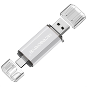 MICRODRIVE 64GB 2-i-1 USB 2.0 / USB-C Flash Drive