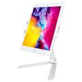 MT137 Foldbar telefon-/tabletholder i aluminiumslegering - 4"-12" - sølvfarvet