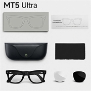 MT5 Ultra Smart Glasses med opladningsetui på 2000mAh