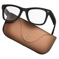 MT5 Ultra Smart Glasses med 2000mAh opladningsetui - Sort / brun