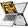 MacBook Air 13" 2023/2025 Tech-Protect SmartShell Pro-etui - sort / klar