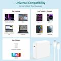 MacBook Pro 16/15" USB-C-oplader - 96W - USB-C-kabel - hvid