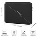 MacBook Pro/Air 15" Haweel HWL7016 Neopren Stødsikkert Sleeve - sort