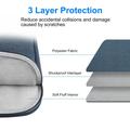 MacBook Pro/Air 15" Haweel HWL7016 Neopren Stødsikkert Sleeve - Blå