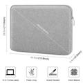 MacBook Pro/Air 15" Haweel HWL7016 Neopren Stødsikkert Sleeve - grå