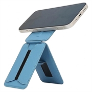 MagSafe-kompatibelt stativ/selfiestang med kortholder til iPhone - blå