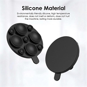 MagSafe-telefonholder med sugekop i silikone - sort