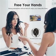 MagSafe-telefonholder med sugekop i silikone - sort