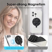 MagSafe-telefonholder med sugekop i silikone - sort