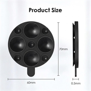 MagSafe-telefonholder med sugekop i silikone - sort