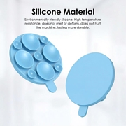 MagSafe-telefonholder med sugekop i silikone - himmelblå