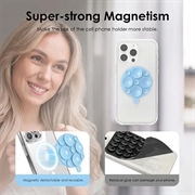 MagSafe-telefonholder med sugekop i silikone - himmelblå