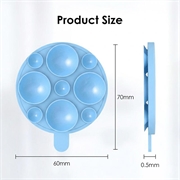 MagSafe-telefonholder med sugekop i silikone - himmelblå