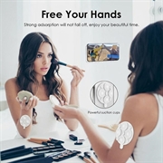 MagSafe-telefonholder med sugekop i silikone - hvid