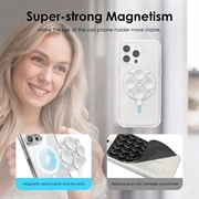 MagSafe-telefonholder med sugekop i silikone - hvid