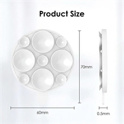 MagSafe-telefonholder med sugekop i silikone - hvid