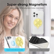 MagSafe-telefonholder med sugekop i silikone - gul